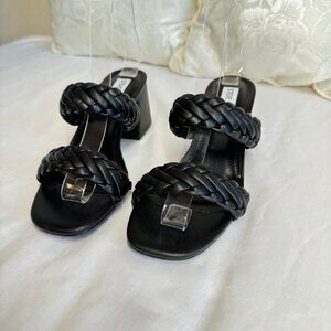 New! Steve Madden Infused Heeled Black Sandals